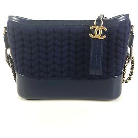 Chanel Gabrielle Strick Hobo Schultertasche