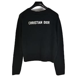 Dior Logo Back Cashmere Cardigan Black ref.2549120 - Joli Closet