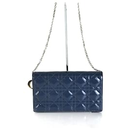 Borsa a tracolla Cannage Lady in pelle lucida con catena - Dior