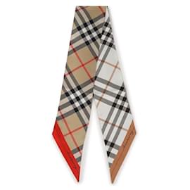 Foulard in seta a contrasto - Burberry