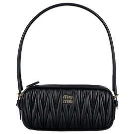 Miu Miu Borsa a spalla in nappa trapuntata