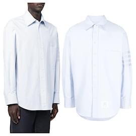 Camicia in cotone con maniche diagonali - Thom Browne