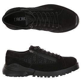 Dior Scarpe Derby Oblique in Pelle Scamosciata Combat