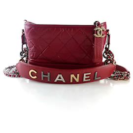 Gabrielle Hobo-Tasche mit Schriftzug, Schultertasche, Umhängetasche - Chanel