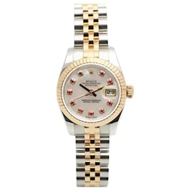 Orologio Combi Datejust da donna in Madreperla e Rubino a dieci punti - Rolex