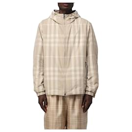 Burberry Giacca a vento in nylon a quadri reversibile