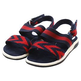 Gucci Sandali in pelle a zigzag per bambini Taglia