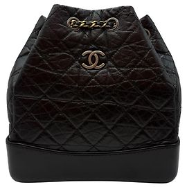 Chanel Zaino Gabriel Small in pelle di vitello vintage nero