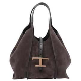 Borsa Mini Shopper in Pelle Scamosciata Senza Tempo - Tod's