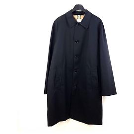 Burberry Gabardine Embroidered Logo Car Coat