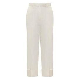 Thom Browne Pantaloni a vita alta in tela di cotone