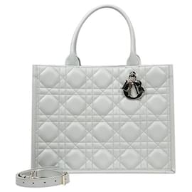 Graue Cannage Buch Tote Tasche - Dior