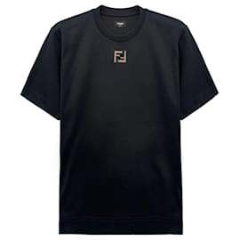T-Shirt mit gesticktem Logo - Fendi