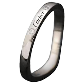 Cartier Ballerina-Ehering aus Platin mit Diamant, Größe
