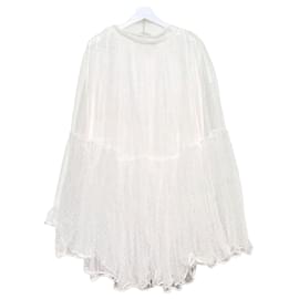 Dior Falda midi de tul con lunares Christian