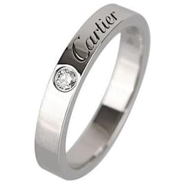 Cartier Ehering aus Platin mit Diamant - Größe