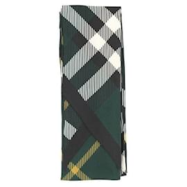 Foulard in seta a quadri - Burberry