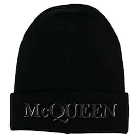 Beanie in cashmere con logo ricamato - Alexander Mcqueen