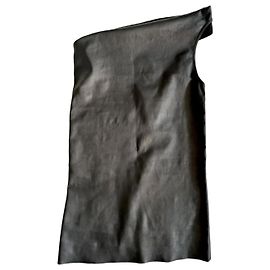 Top toga de cordero negro Rick Owens IT38