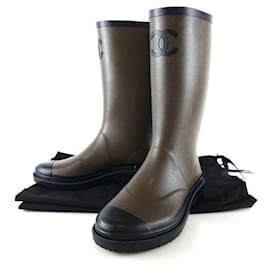 Chanel Gummiregenstiefel CC