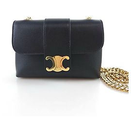 Céline Grande Borsa a Spalla Tuareg in Pelle di Vitello Strutturata