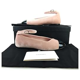 Chanel Ballerine piatte Mary Jane in Velluto