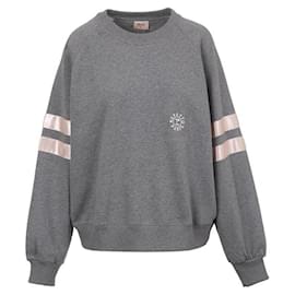 Übergroßer Satin-Sweatshirt mit Signaturband - Repetto