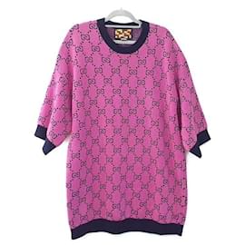 Rosa Strick mit Ärmeln - Gucci
