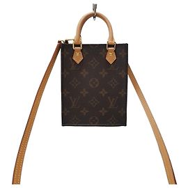 Louis Vuitton Sac à main croisé Petit Sac Plat Monogram