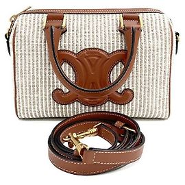 Céline Sac Boston en tissu petit