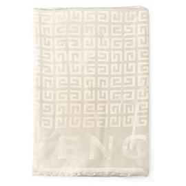 Sciarpa in seta jacquard lucida con monogramma per donne - Givenchy