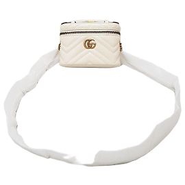Gucci Borsa a tracolla GG Marmont Mini con manico superiore e catena