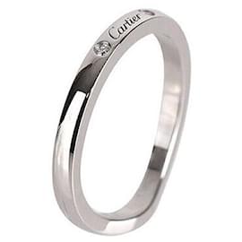 Cartier Ballerina-Ehering aus Platin mit Diamant, Größe