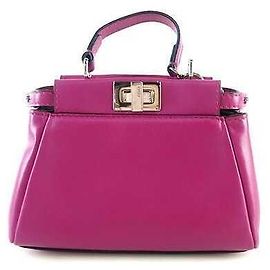 Fendi Borsa Tote Micro Peekaboo a tracolla