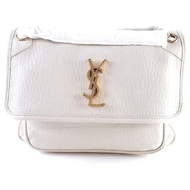 Saint Laurent Borsa a spalla Niki in pelle di agnello grana