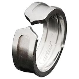 Cartier Doppelring aus Weißgold Größe