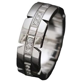 Cartier Tank Française Weißgold Diamant Größe