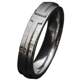 Tiffany & Co Schmale Ring aus Weißgold Größe