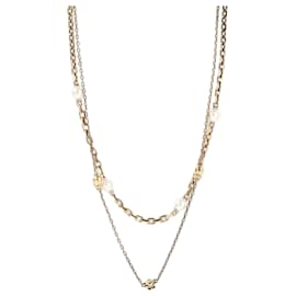 Collana a Catena con Teschio di Perle - Alexander Mcqueen