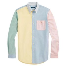 Ralph Lauren Camisa Oxford de manga larga en bloque de colores