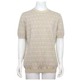 Strickpullover mit Rundhalsausschnitt und FF-Logo für Herren - Fendi
