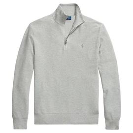 Ralph Lauren Strickpullover mit halbem Reißverschluss und Pony-Logo
