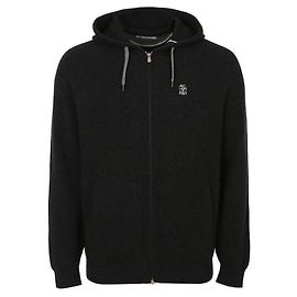 Brunello Cucinelli Cashmere Kapuzenjacke mit Reißverschluss