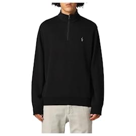 Pullover con zip a quarto e logo pony - Ralph Lauren