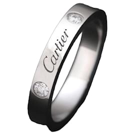 Cartier Ehering aus Platin mit Diamant - Größe