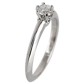 Tiffany & Co Hochzeitsring Größe aus Platin mit Diamant