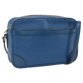 LOUIS VUITTON Borsa a Spalla Epi Trocadero 23 Blu M52305 LV Auth 173383