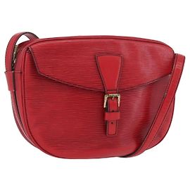 LOUIS VUITTON Borsa a Spalla Epi Jeune Fille MM Rossa M52157 LV Auth ARZ077