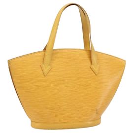 LOUIS VUITTON Borsa da Shopping Epi Saint Jacques Gialla M52269 LV Auth ep13813
