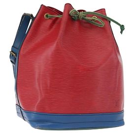 LOUIS VUITTON Epi Noe Shoulder Bag Tricolor Red Blue M44084 LV Auth 170061